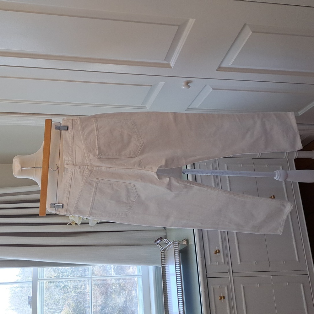 Agolde Los Angeles‎ Womens Lana 100% Cotton Frayed White Straight Ankle Jeans 29 - Picture 2 of 8